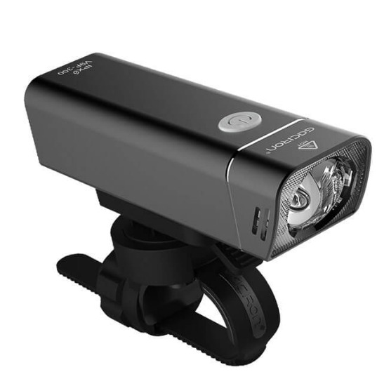 Фонарь передний GACIRON V9F600, 600lm, 1 диод, 4 режима, Li-аккумулятор, USB, алюминий. черный, 120гр, V9F600 фонарь светодиодный налобный led lenser h15r сore 2500 лм аккумулятор
