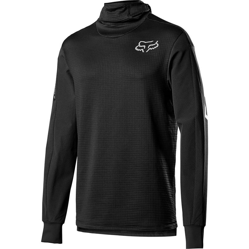

Велоджерси Fox Defend Thermo Hooded Jersey, Black. 2020 (Размер