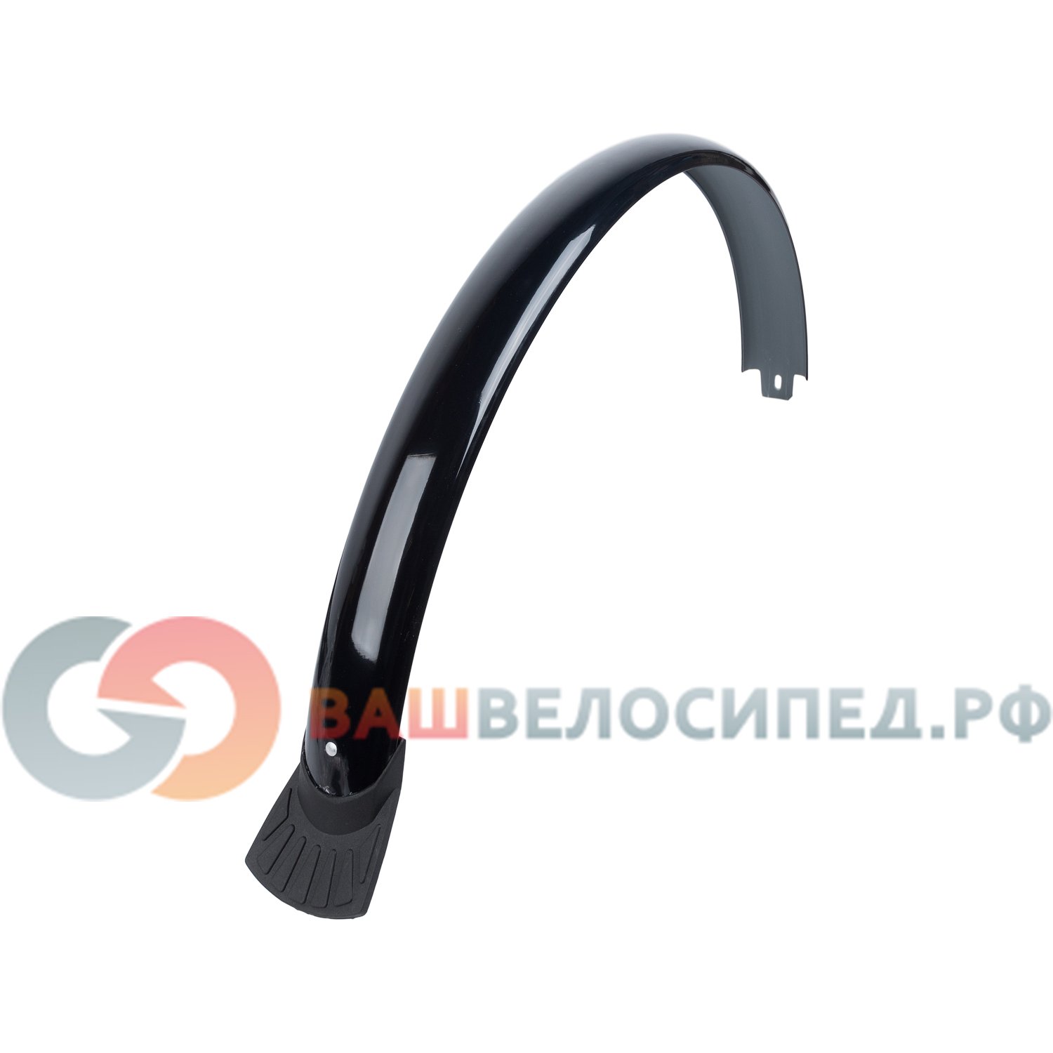 фото Крылья металлопластиковые m-wave, 26-27.5"х60 мм, с усами, с брызговиками, черные, 00-180310