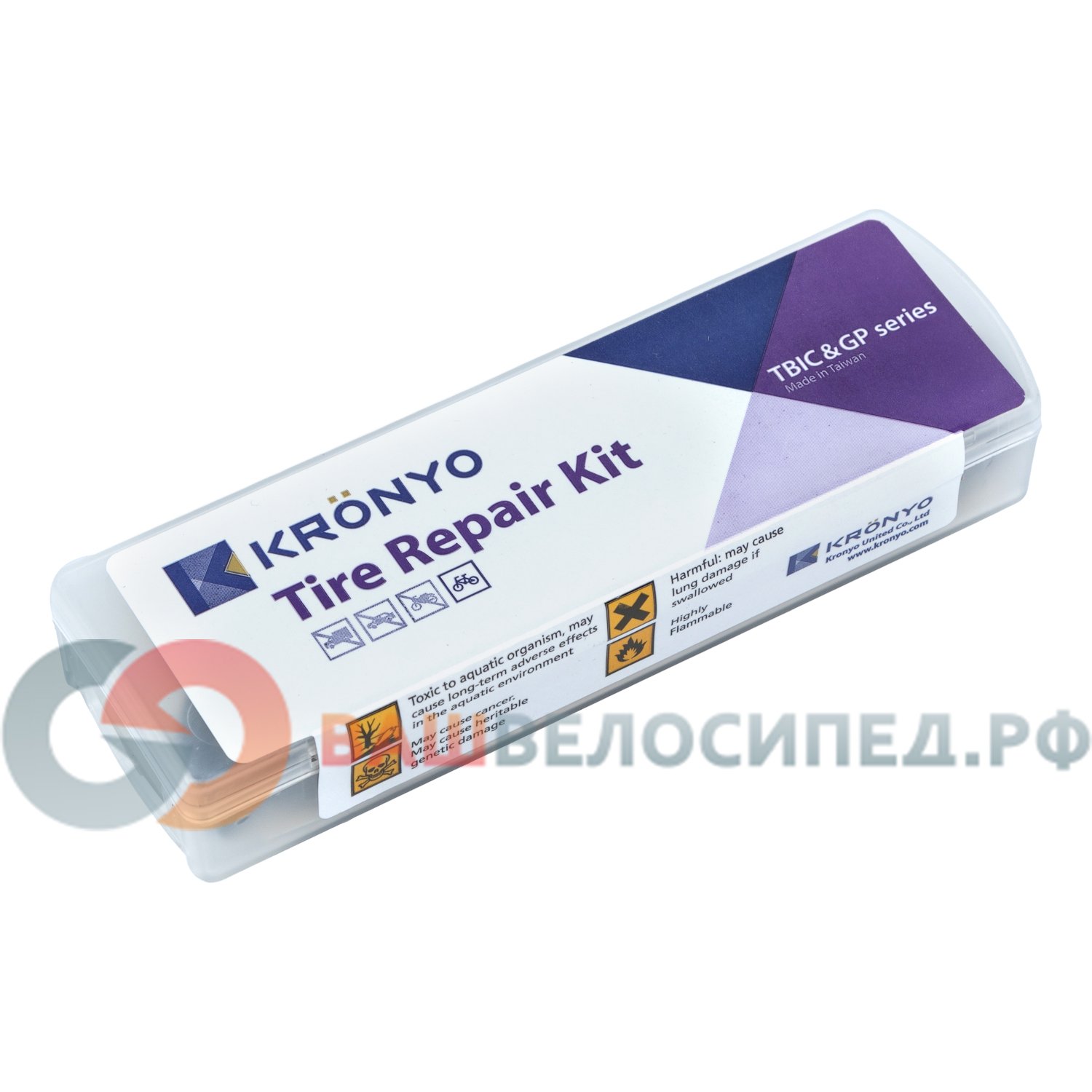фото Аптечка kronyo gp-31, 6 заплаток+шкурка+2 монтировки, 6-170031