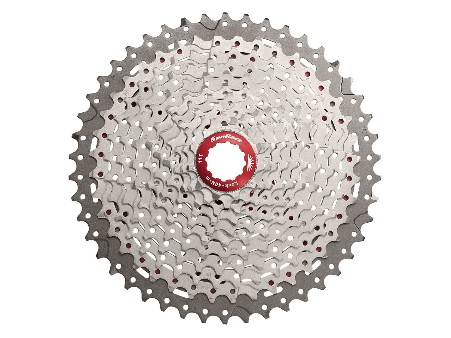   ВашВелосипед Кассета велосипедная SunRace MX8 11S, 11-46T, Metallic Silver, CSMX8.EAZR.XS1