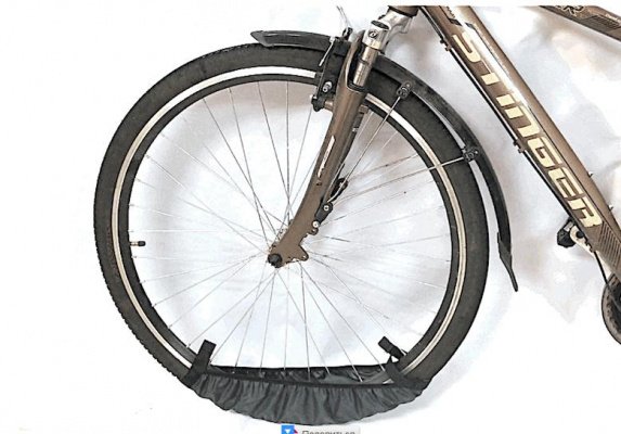 Чехол-бахилы для велосипедных колес Alpine, 60Х12 см, черный, чк012.060.5.1 купить на ЖДБЗ.ру - фотография № 2