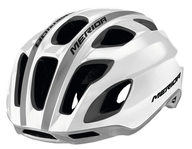 

Велошлем Merida Team Race, Glossy White/Grey, 2277006902 (Размер: 56-59cm, Серый