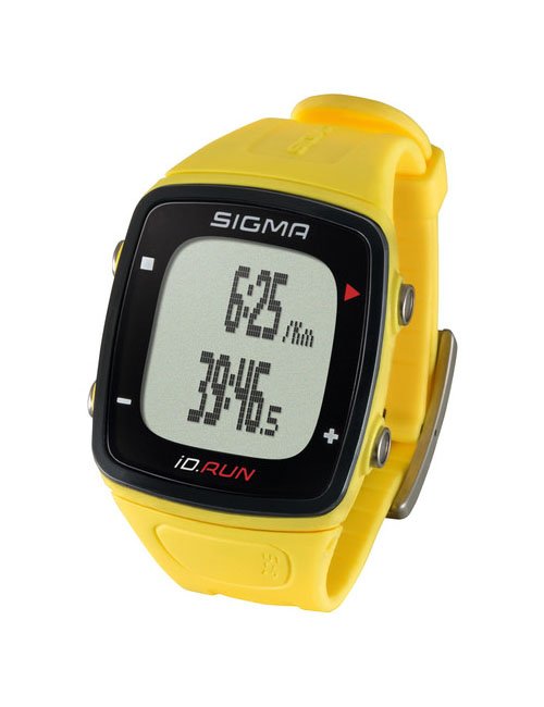 Пульсометр SIGMA iD.RUN, жёлтый, 6 функций, GPS, USB-кабель, до 6 часов, yellow, SIG_24810 дата кабель часы 2 4а 1000мм андроид 12 17510 113m
