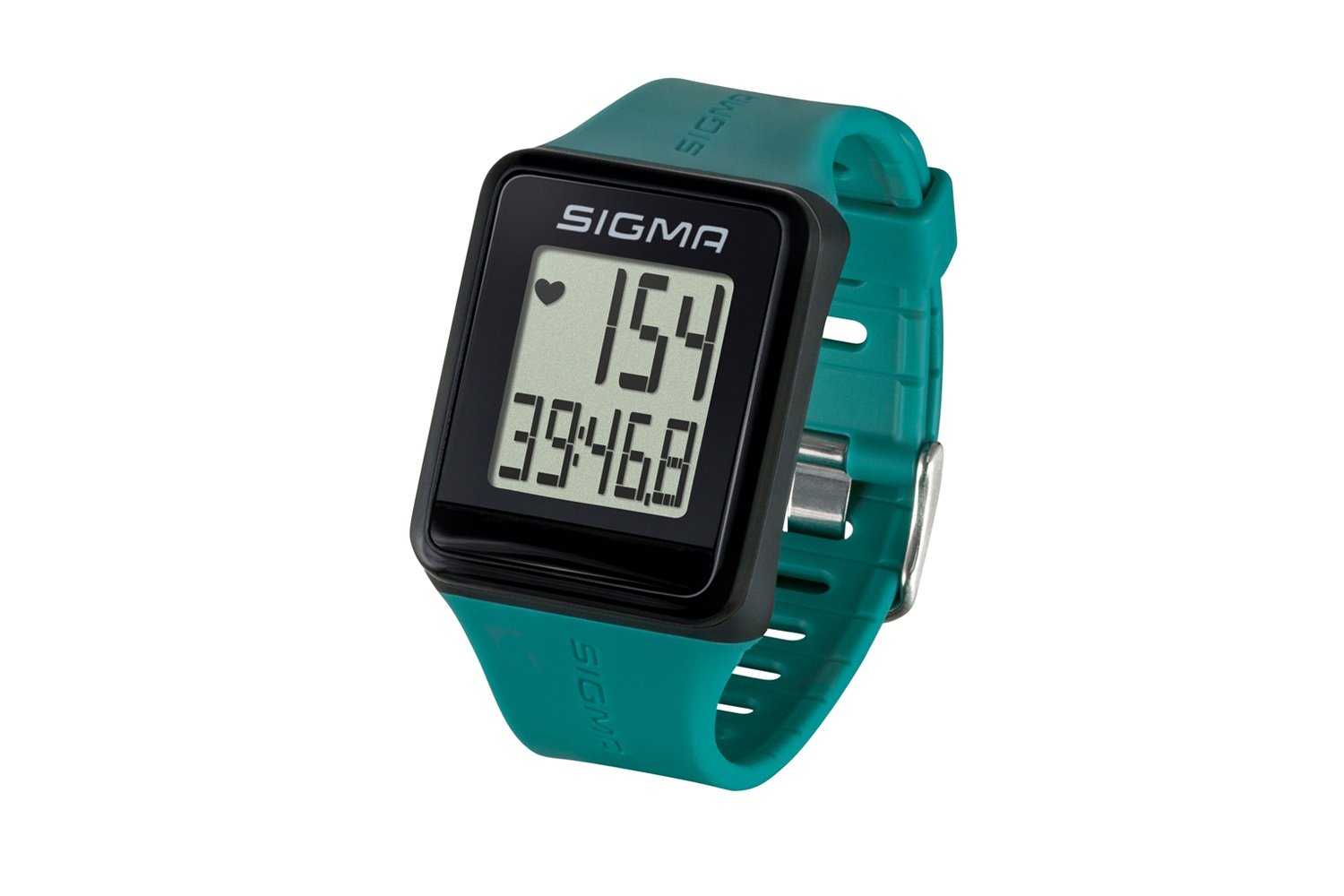 фото Пульсометр sigma id.go, часы, 3 функции, водонепроницаемый, есть секундомер, нагрудный датчик, pine green, sig_24520