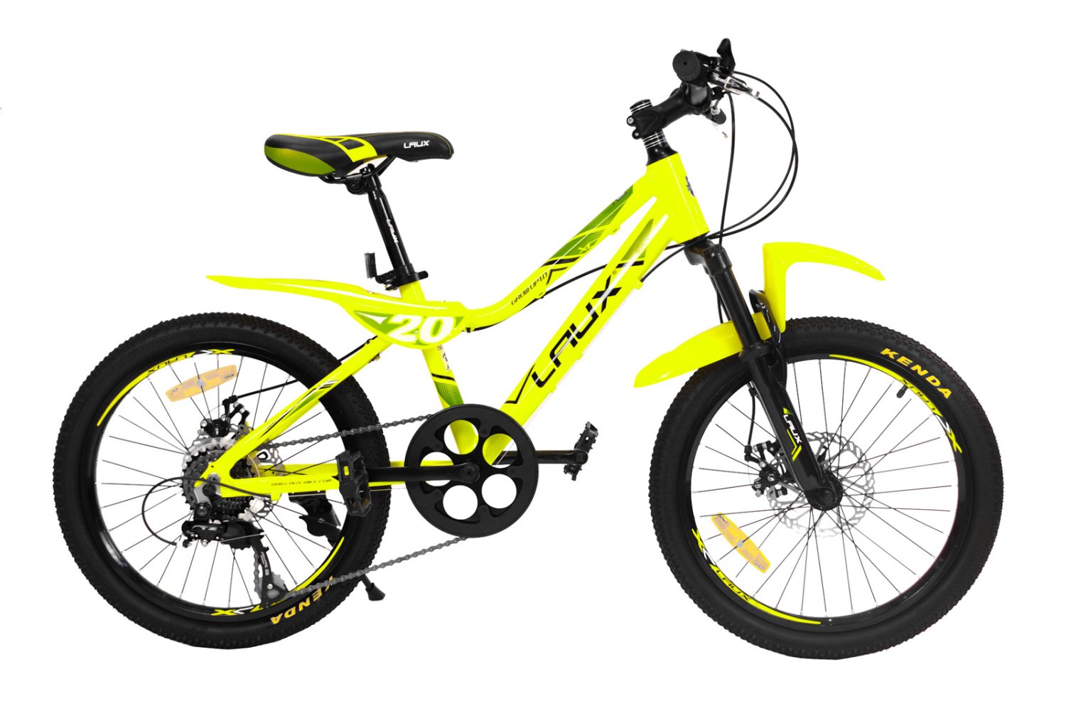 фото Детский велосипед laux grow up disc 20" (возраст: 7-9 лет (рост: 114-132 см), цвет: желтый)