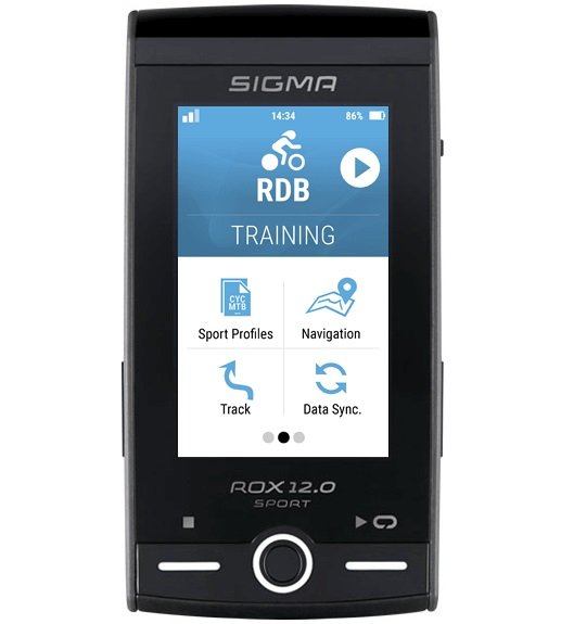 Велокомпьютер SIGMA ROX 12.0 SPORT GPS Basic, беспроводной, белый, SIG_01021
