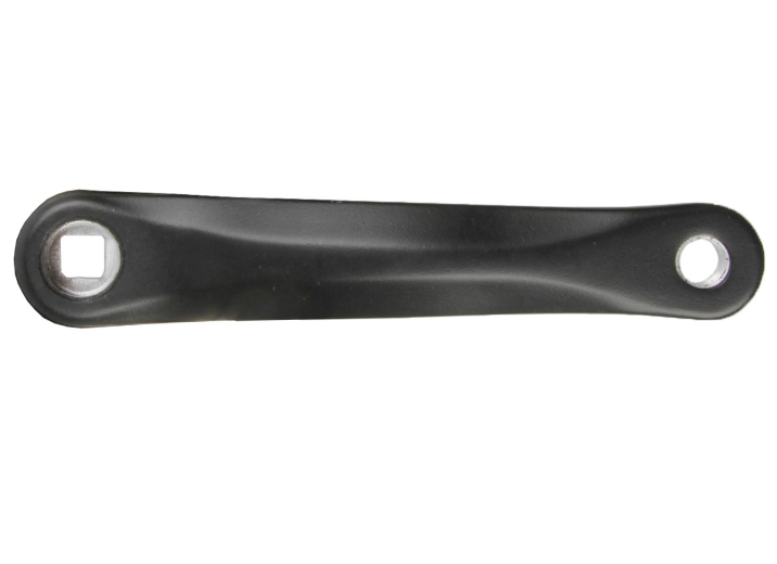 Шатун велосипедный, левый, длина 175 мм, алюминий, под квадрат, черный, 5-352689