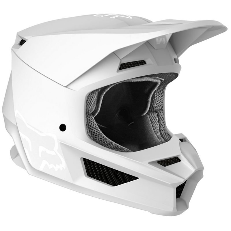 фото Велошлем fox v1 matte helmet, white (размер: m (57-58cm)) fox racing
