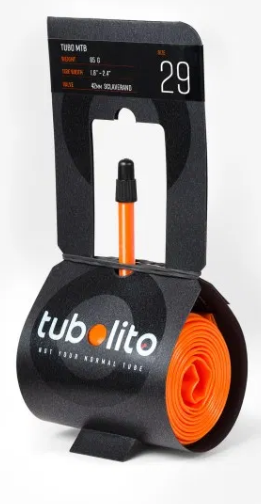 Камера велосипедная ELVEDES Tubo-MTB-29, 1.8″-2.4″, ниппель 42 мм, легкая, под дисковый тормоз, вес 85 г, 33000002