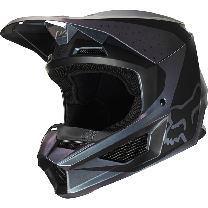 фото Велошлем fox v1 weld se helmet, black iridium, 2020 (размер: s 55-56cm) fox racing