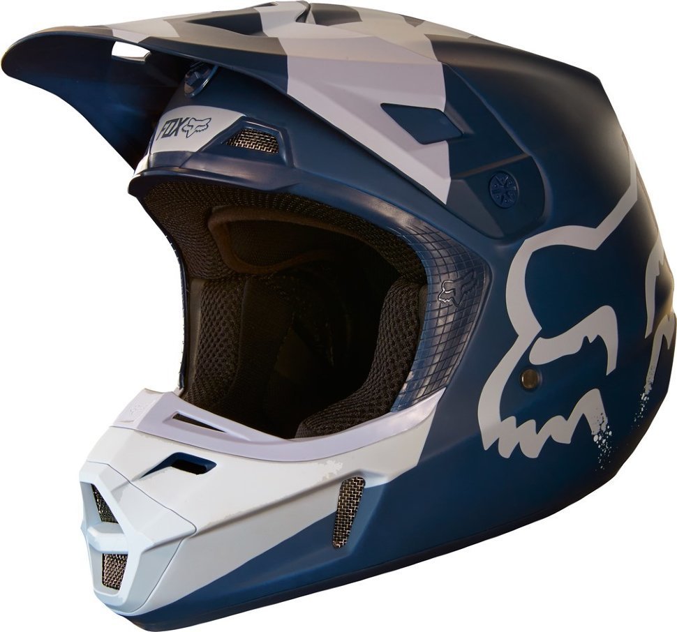 

Велошлем Fox V2 Mastar Helmet, Navy (Размер: XS, Синий