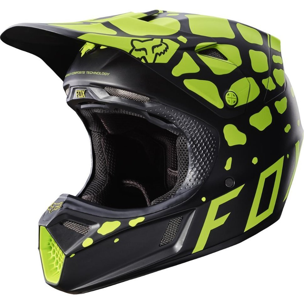 

Велошлем Fox V3 Grav Helmet, Black/Yellow, 2017 (Размер: S 54.6-55.8cm, Желтый