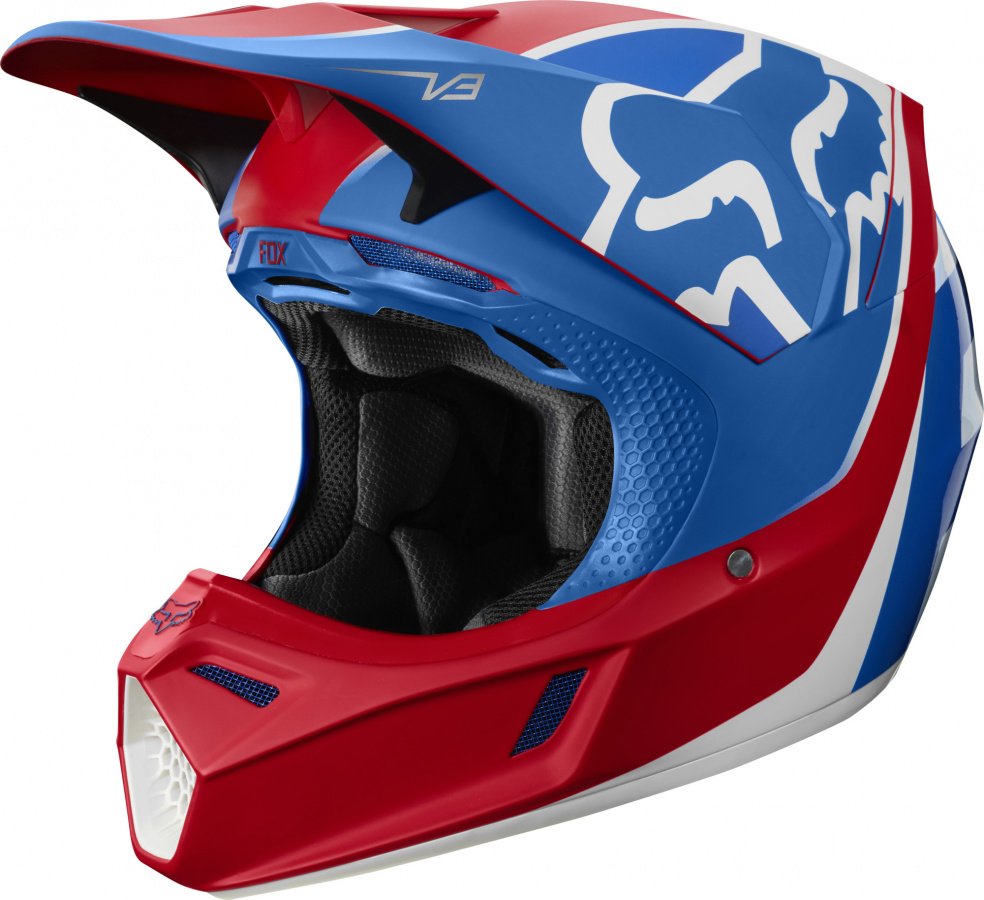 

Велошлем Fox V3 Kila Helmet, Blue/Red (Размер: L 59-60.3cm, Красный