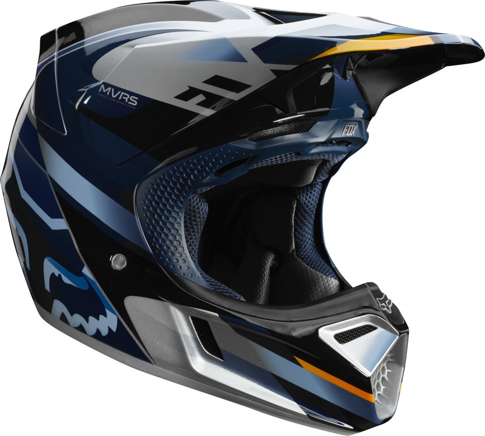 

Велошлем Fox V3 Motif Helmet, Blue/Silver (Размер: XL 60.9-62.2cm, Синий