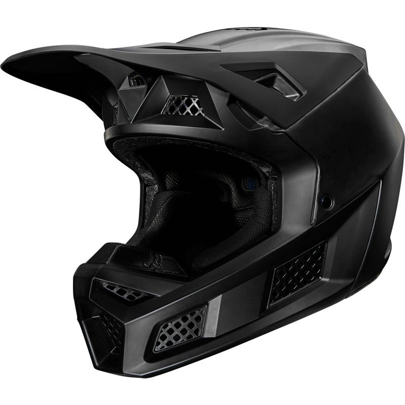фото Велошлем fox v3 solids helmet, matt black, 2020 (размер: l 59-60cm ) fox racing
