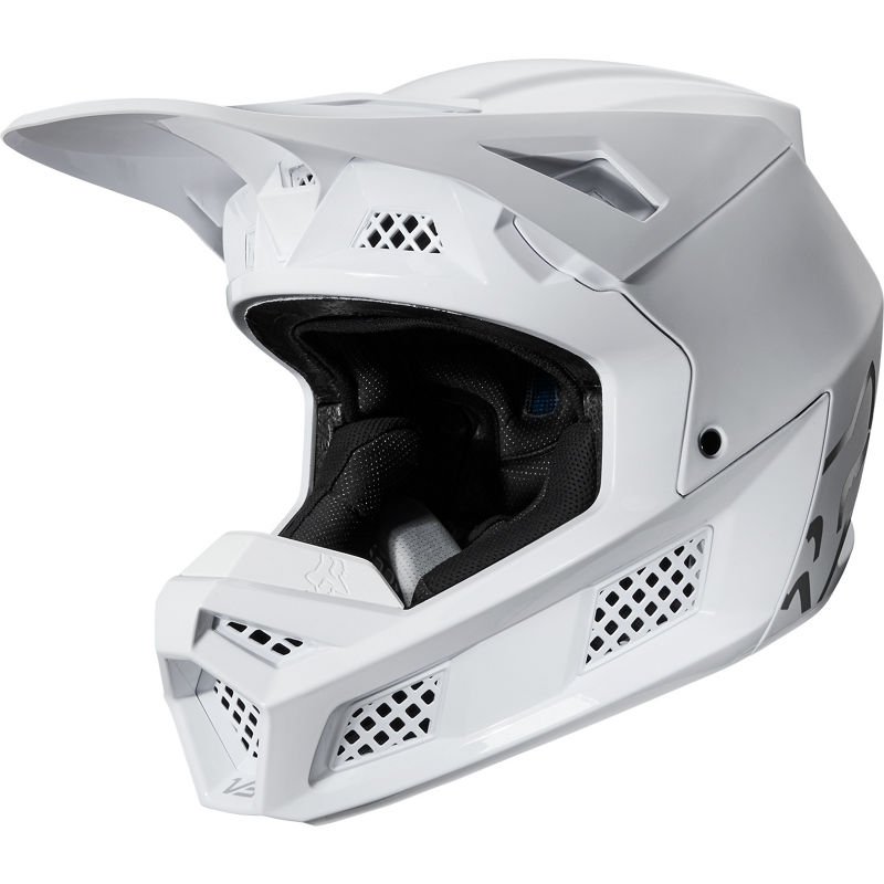 фото Велошлем fox v3 solids helmet, white/silver, 2020 (размер: xl) fox racing