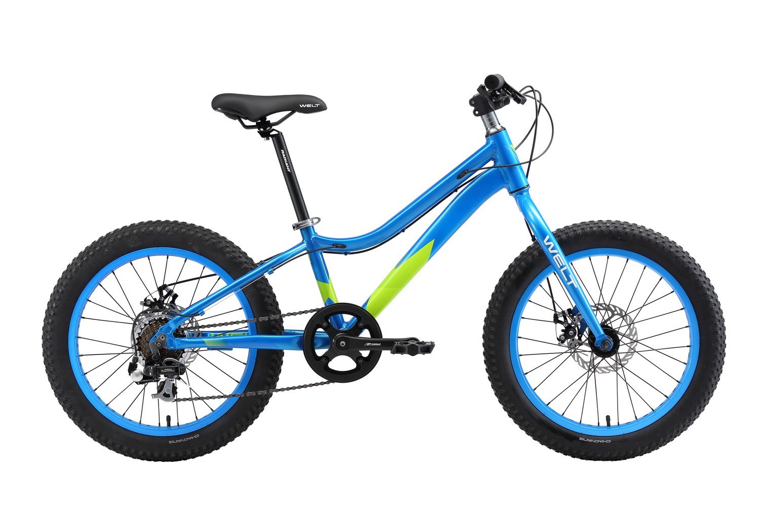 фото Детский велосипед welt fat freedom 20" 2018 (возраст: 9-15 лет (рост: от 135 см), цвет: сине-зеленый )