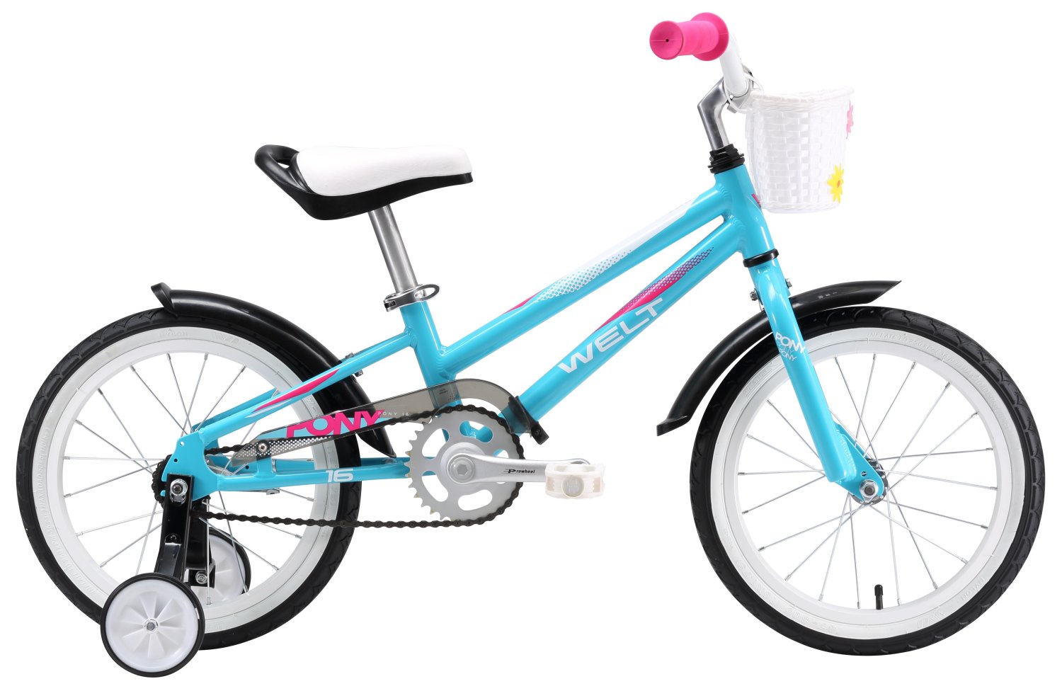

Детский велосипед Welt Pony 16" 2019 (Возраст: 4-6 лет (рост до 125 см), Цвет: сине-розово-белый