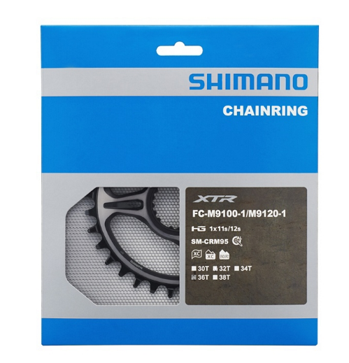 фото Звезда передняя shimano xtr m9100, 36т, 1х12 скоростей, ismcrm95a4