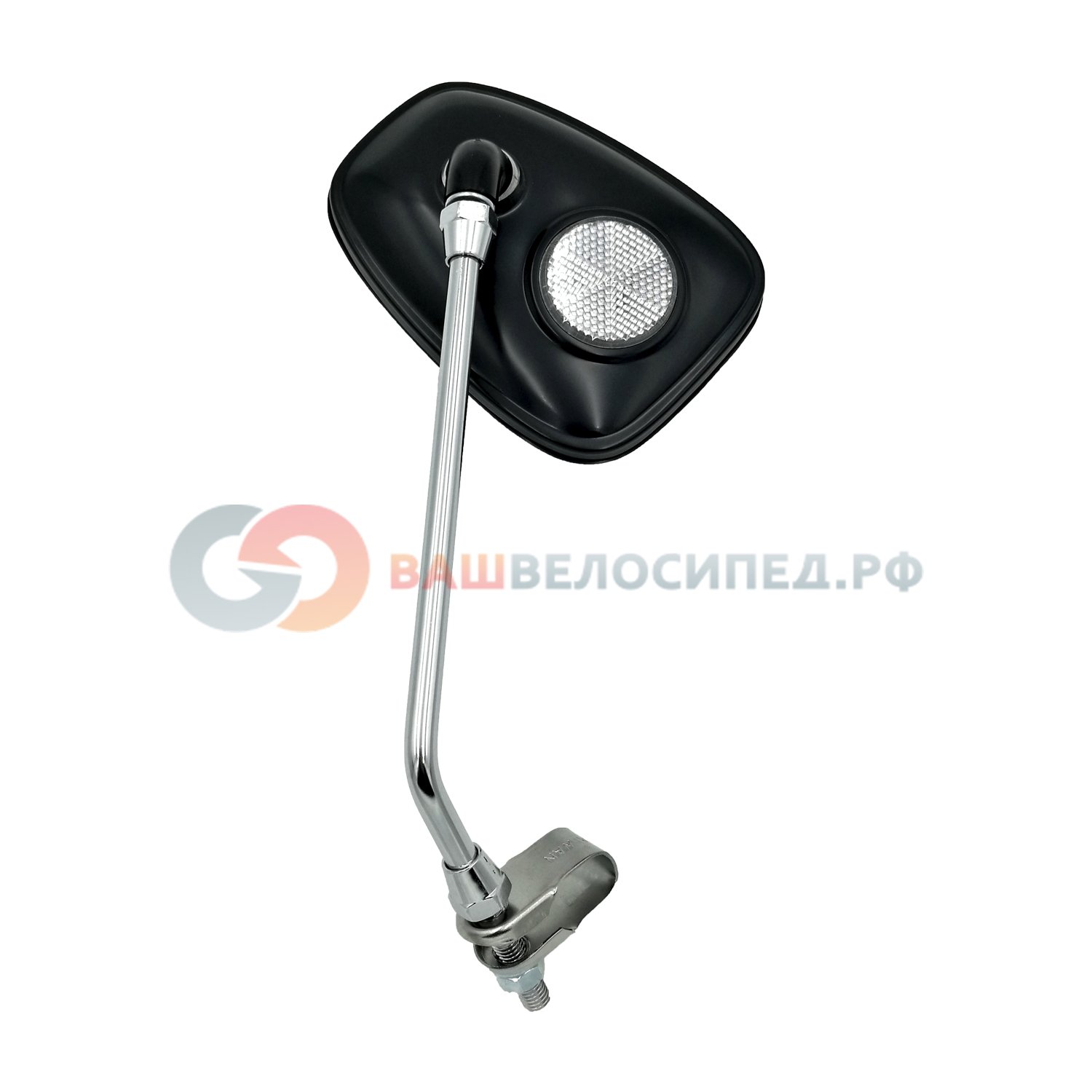 фото Зеркало велосипедное tbs cl-0695, с белым катафотом на обратной стороне, cl-0695