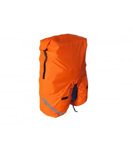 фото Чехол-накидка trix на велорюкзак (сумку-штаны), водонепроницаемый, 30-50 л, оранжевый, нв050.050.4.1