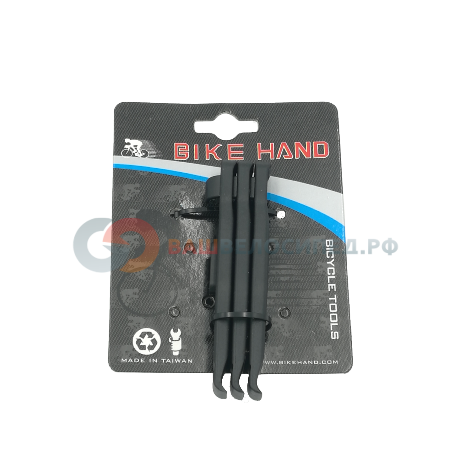 фото Монтажки bike hand yc-305d, пластмассовые, со стальной сердцевиной, 3 штуки, yc-305d