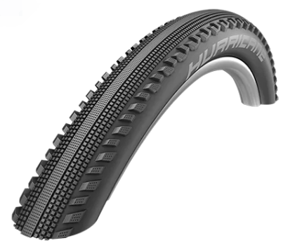 фото Велопокрышка schwalbe hurricane, 27.5x2.25 650b (57-584), performance, raceguard, addix, 67epi, черный, 11159064