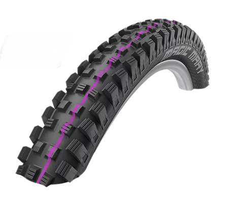 

Велопокрышка Schwalbe MAGIC MARY, 27.5x2.60-650B (65-584), Downhill, B/B-SK HS447, Addix U-Soft, черный, 11100966.01