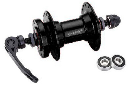 

Втулка велосипедная Vinca Sport, передняя, 36H, на эксцентрике, чёрный, GB 10F QS black 36H