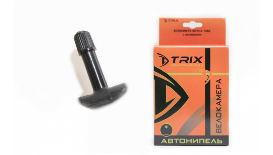 

Камера велосипедная TRIX, 16x 1,95/2,125, бутиловая, AV, черный