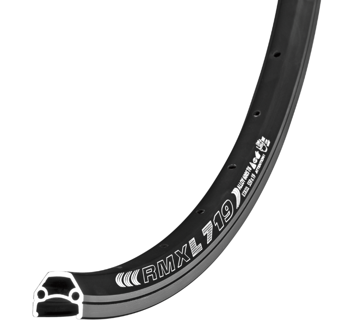 

Обод велосипедный Remerx “DRAGON LINE L719”, 27,5” (584x19), 36 спиц, 540 гр, двойной, с индикатором износа, RD27b36e-DL
