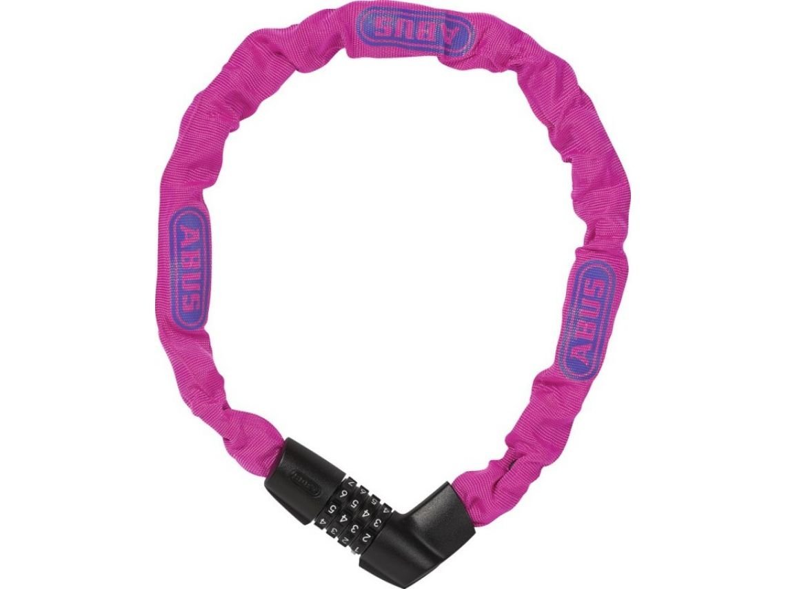 фото Замок велосипедный abus tresor 1385/75/6, neon розовый, 712654_abus