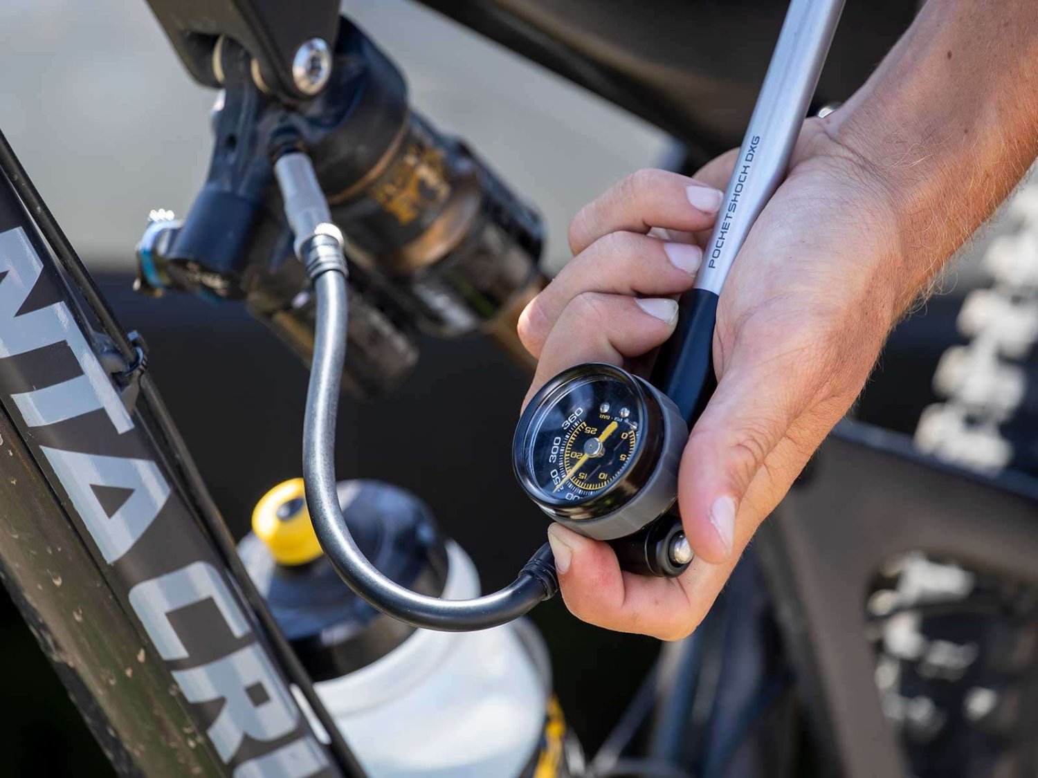 фото Насос велосипедный topeak pocketshock dxg, tpsdxg-1