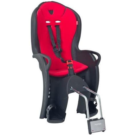 Детское велокресло HAMAX KISS, на раму, черный/красный, до 22 кг, HAM551043 hamax детское кресло hamax kiss серебристый зеленый
