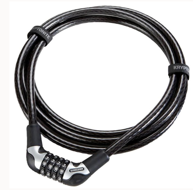 фото Замок велосипедный kryptonite cables kryptoflex 1230 combo cable, черный