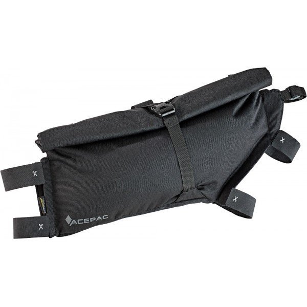 Сумка велосипедная на раму ACEPAC Roll Frame Bag L, черный, 106306 сумка велосипедная на руль acepac bar roll 16l 101301