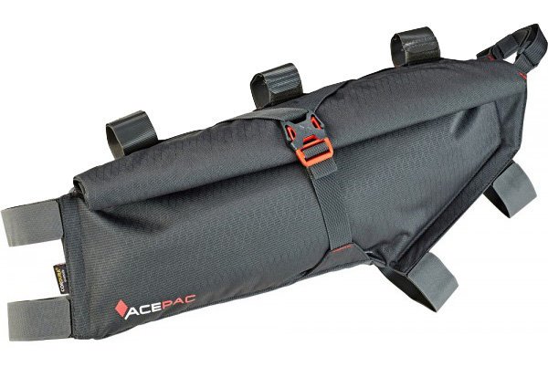 Сумка велосипедная на раму ACEPAC Roll Frame Bag M, серый, 106221 сумка велосипедная на раму acepac zip frame bag l 129305
