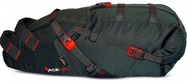 Сумка велосипедная подседельная ACEPAC Saddle bag L 16L, серый, 103329 ремни пояски перчатки