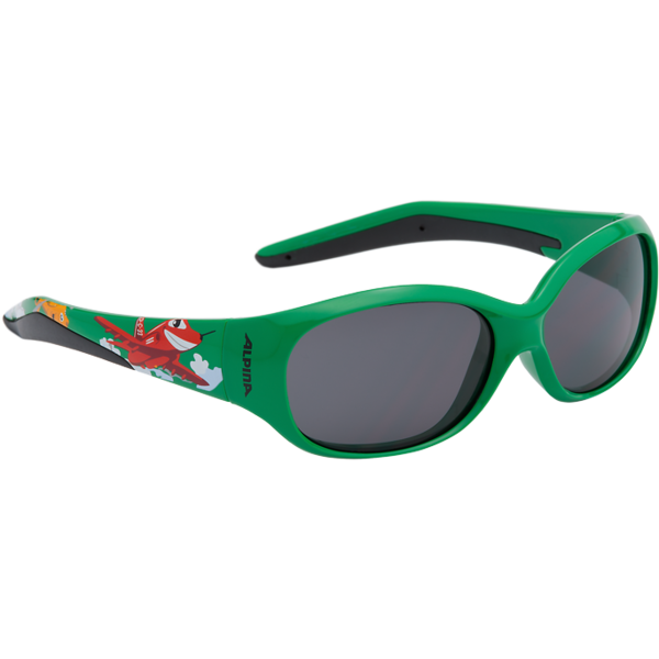 фото Очки велосипедные alpina 2017 flexxy kids, солнцезащитные, детские, green plane, б/р:uni, 8466473
