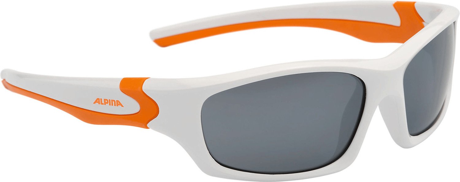 Очки велосипедные ALPINA FLEXXY TEEN, солнцезащитные, подростковые, б/р:UNI, white-orange, 2017, 8496312 очки для плавания подростковые в ассортименте