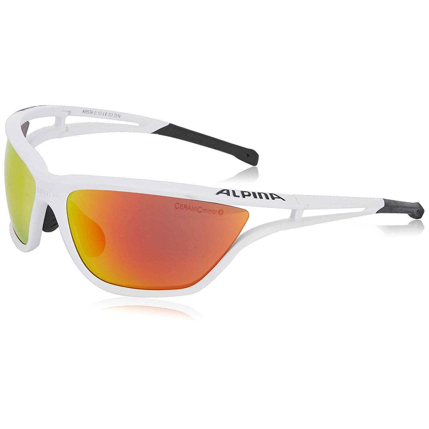 фото Очки велосипедные alpina alpina eye-5 cm+, солнцезащитные, white matt-black, 8536010