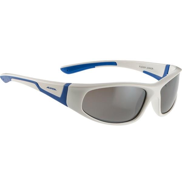 Очки велосипедные ALPINA FLEXXY JUNIOR, солнцезащитные, детские, white-blue, 8467310 очки велосипедные alpina levity белый a85153 10