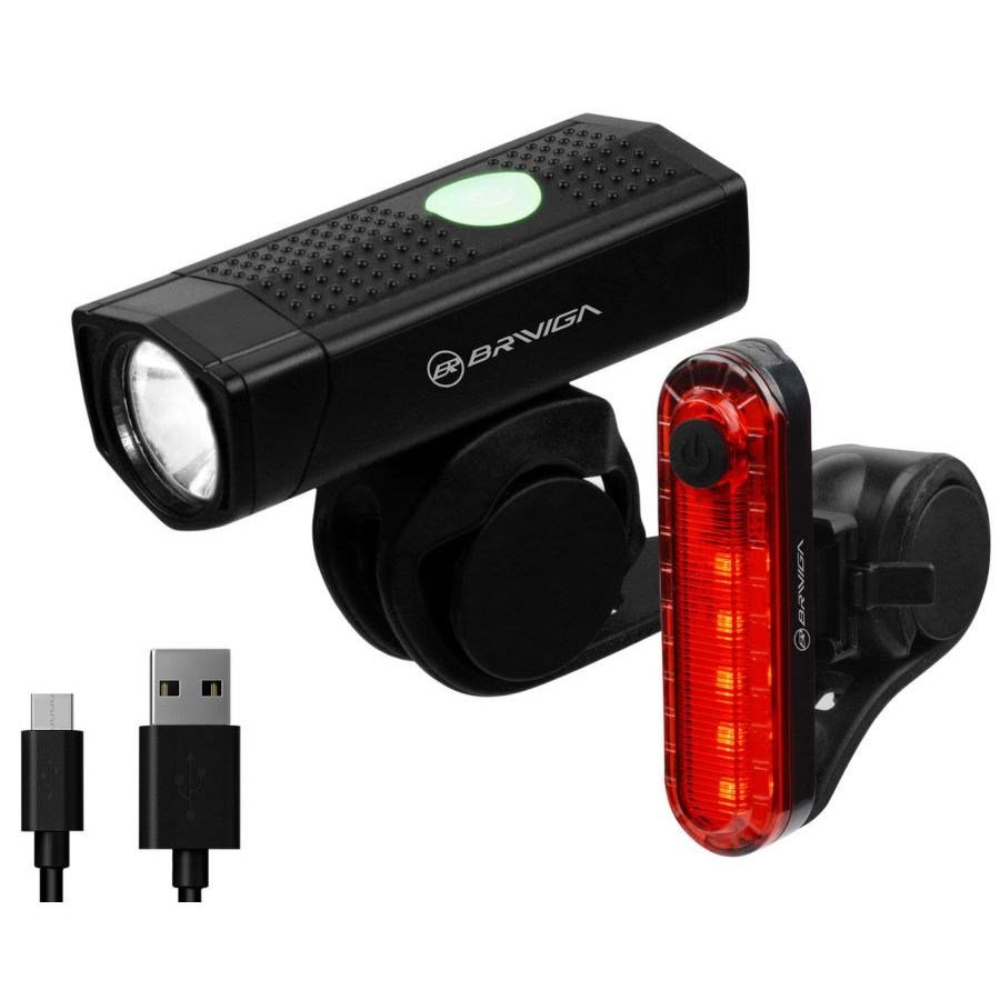 

Комплект фонарей Briviga USB Bike Light Set, EBL-2255A+EBL-056