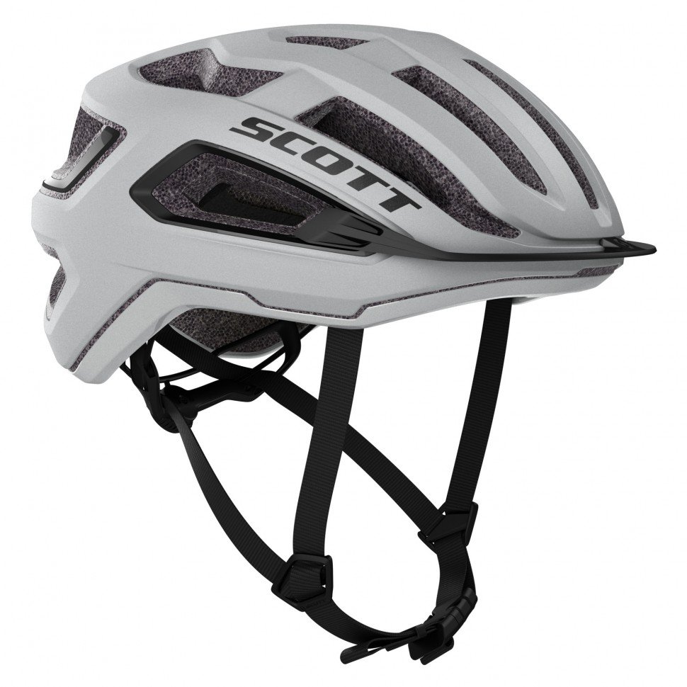 фото Шлем велосипедный arx (ce), vogue silver/black 2020 (размер: s (51-55)) scott