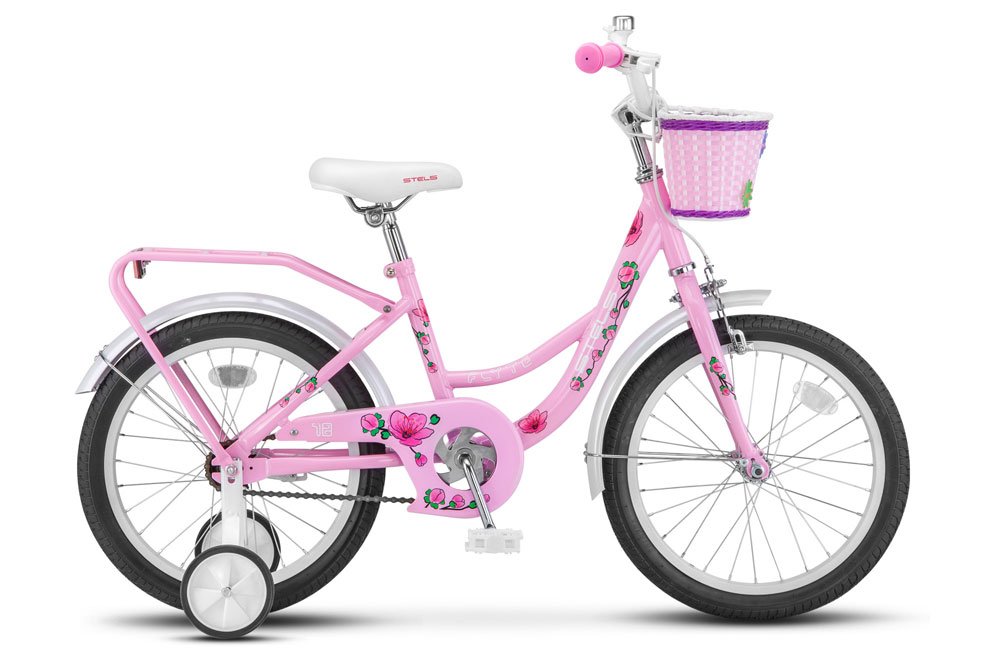 фото Детский велосипед stels flyte lady z011 16" 2018 (рама: 11" (рост: 100-125см), цвет: розовый)