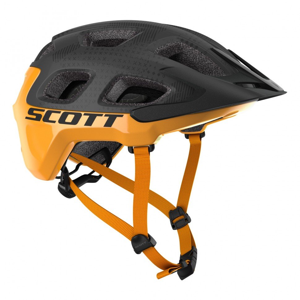 фото Шлем велосипедный scott vivo plus (ce), серо-оранжевый 2020 (размер: m (55-59))