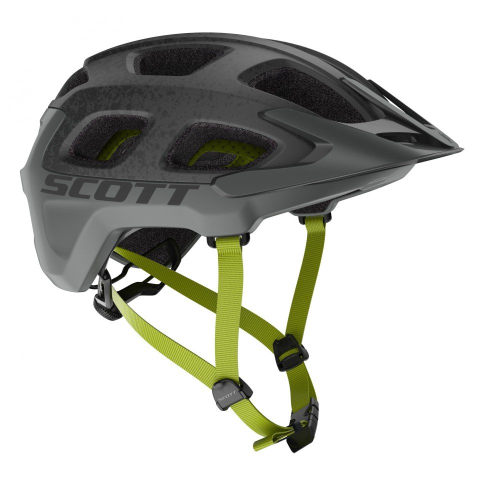фото Шлем велосипедный scott vivo, серо-желтый 2020 (размер: m (55-59))