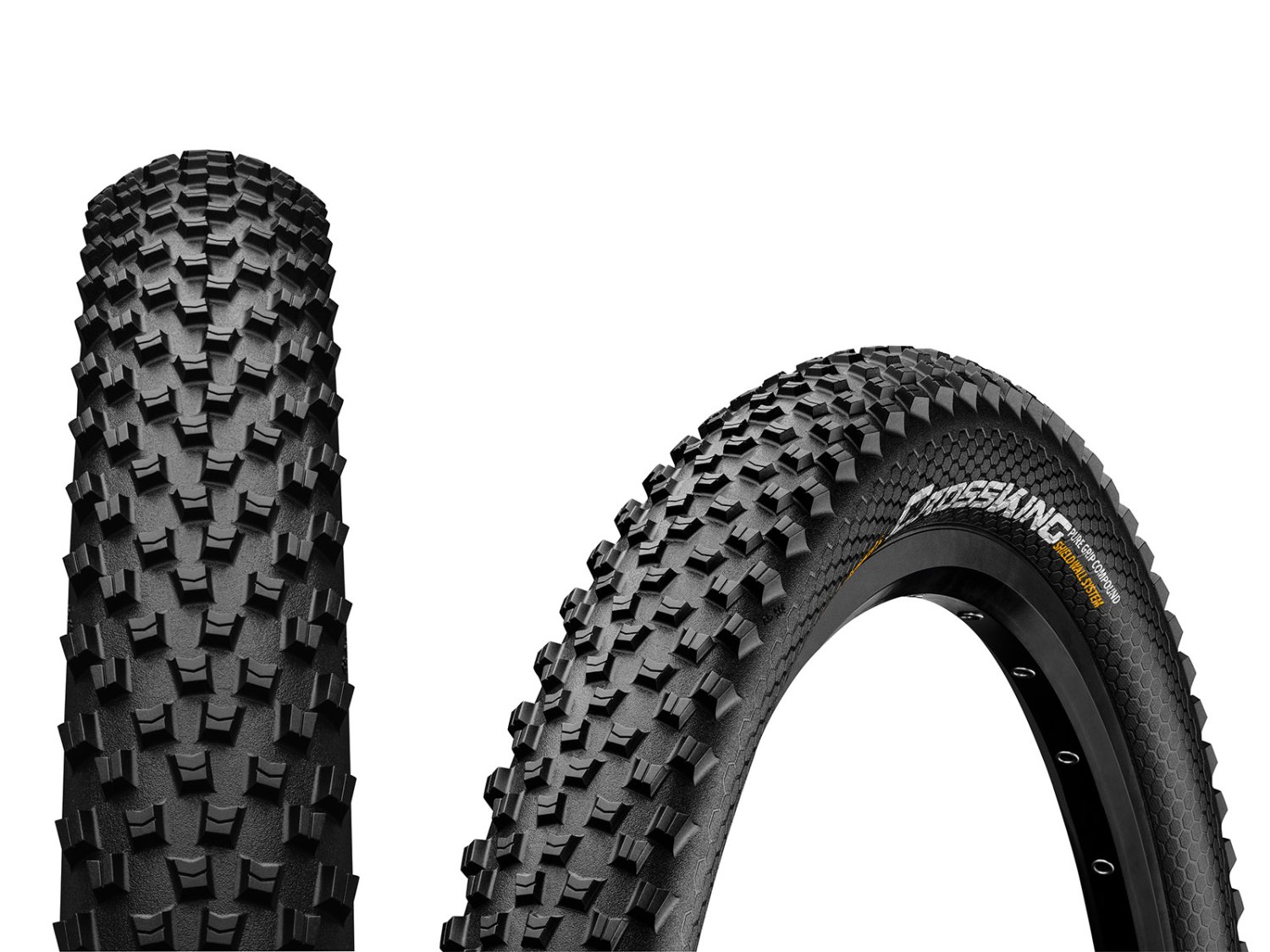 

Велопокрышка Continental Cross King 2.8, 27.5 x 2.8 (70-584), складная, PureGrip Compound, ShieldWall System, TL, 150336, Черный