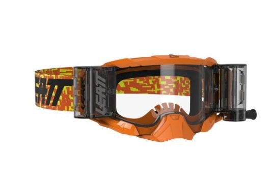

Очки велосипедные Leatt Velocity 6.5 Roll-Off Neon Orange Clear, 8020001085